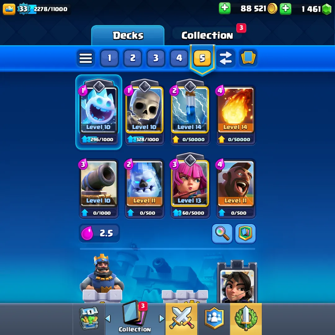 🏆7115 TROPHIES🏆ARENA 19💫LVL 39🔥9 MAX CARDS⭐108 CARDS🎴INSTANT DELIVERY🚚