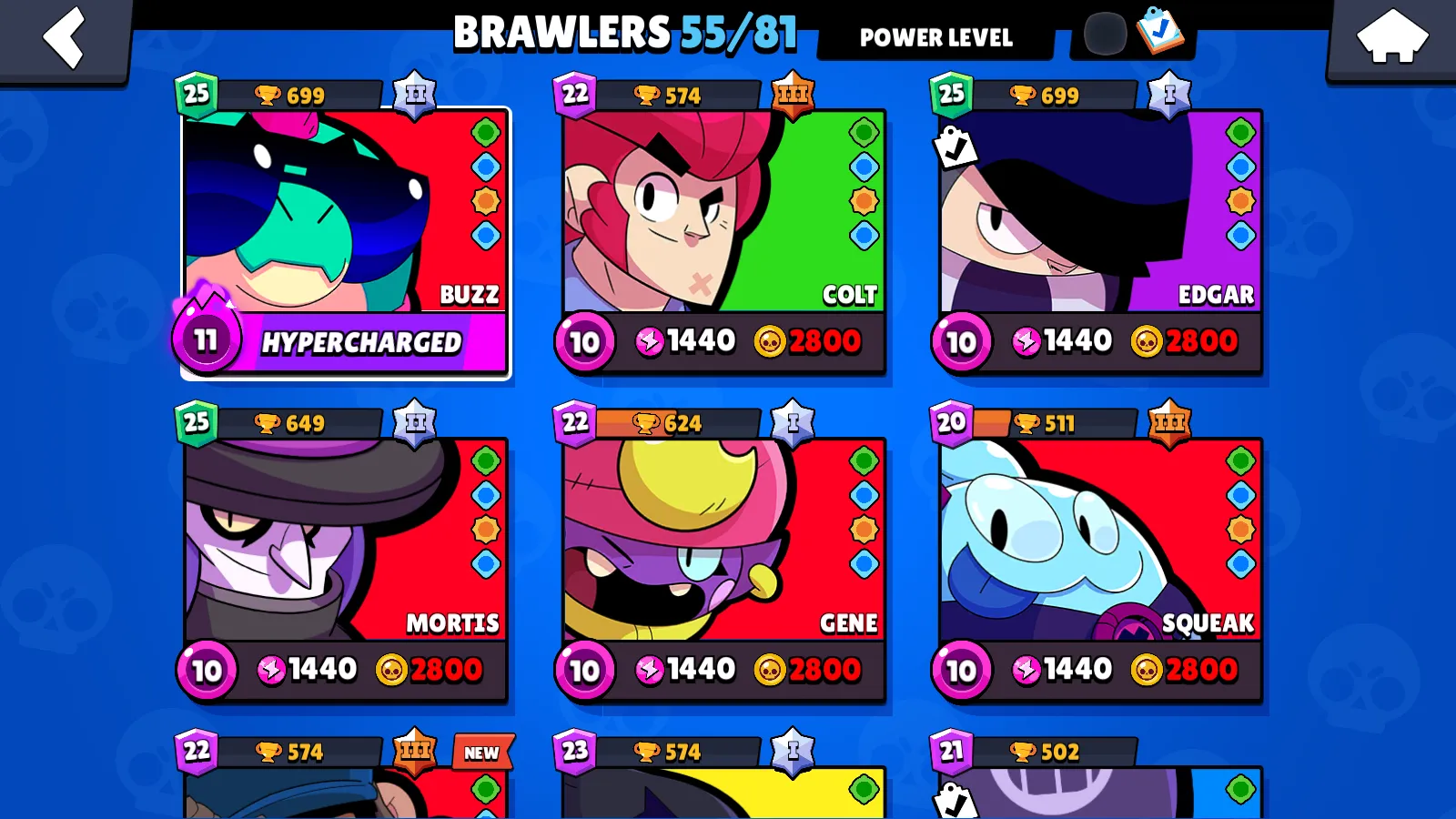 🏆22332 TROPHY 🏆55 BRAWLERS 💫 55 SKINS 🔥 FAST DELIVERY 🚚 SEE SCREENSHOTS 💥