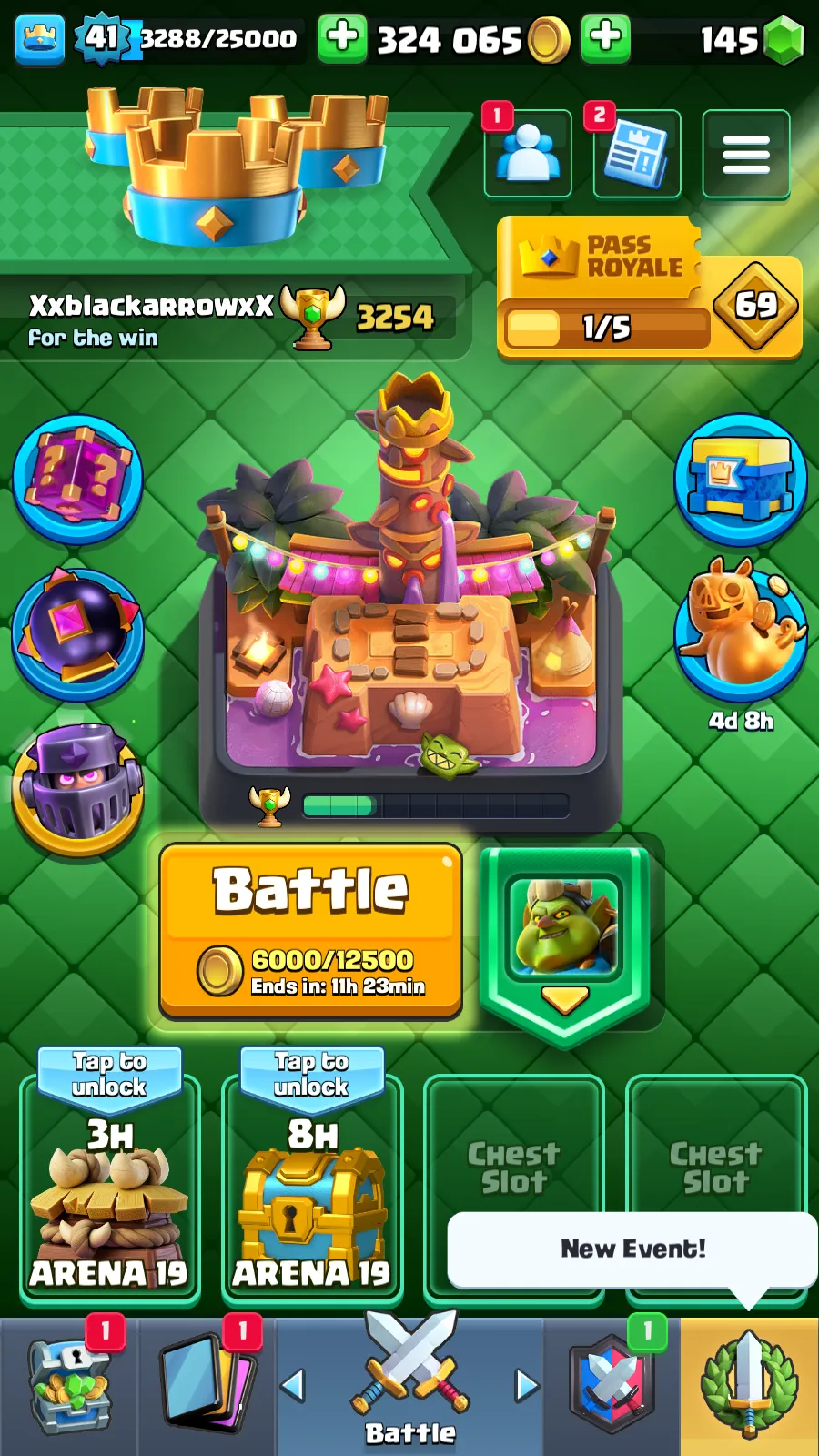 🏆7000 TROPHIES🏆ARENA 19💫LVL 41🔥5 MAX CARDS⭐113 CARDS