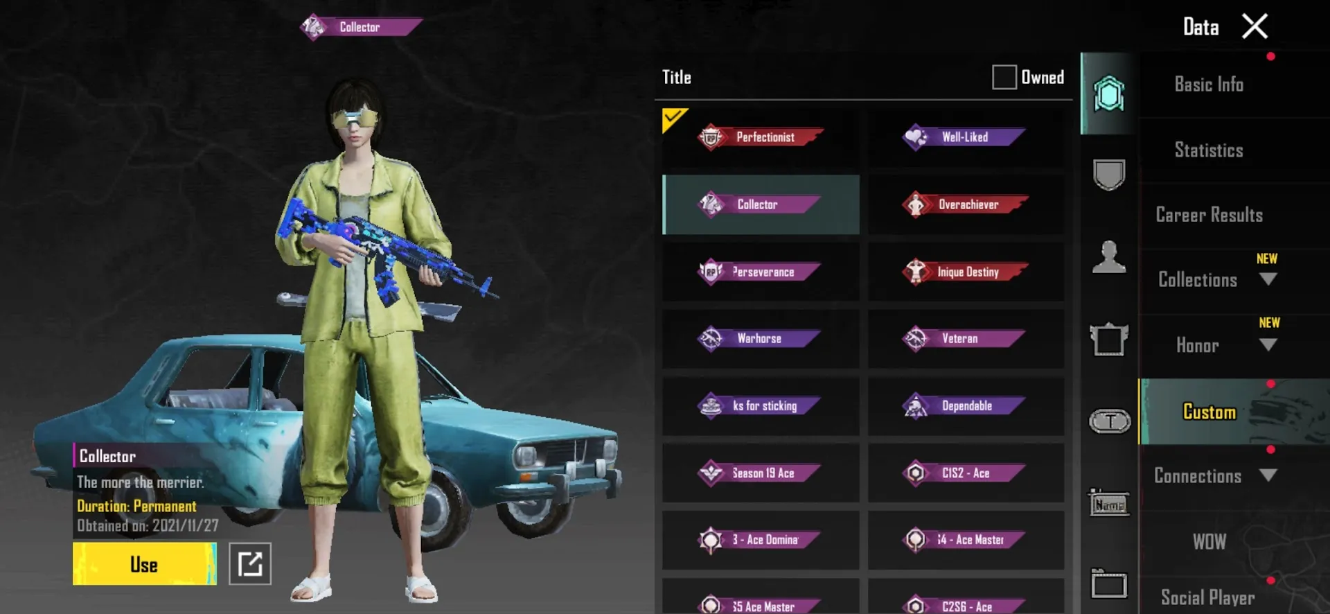 PGM534 Andy, Carlo, Sara, Victor Characters + Multiple Mythic Outfits + Faerie Luster Pan Level 2 + Infected Grizzly Dacia + Black Magma Buggy