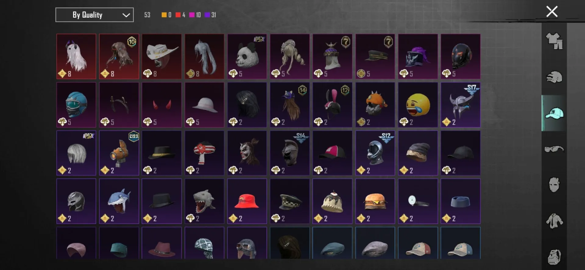 PGM544 Level 67 | RP M7 A10 Max | Glacier M416 Lv.3 | Kitty Kadence Kar98K Lv.1 | Tundra Knight Dagger Lv.2 | Onyx Blizzard AMR Lv.1 | 67 Outfits 