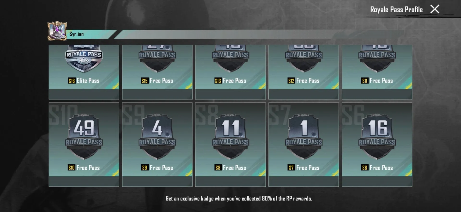 PGM529 Mythic Outfits, Glacier M416 Lvl 2, Collector Titles, Gold Car, Max Skins 