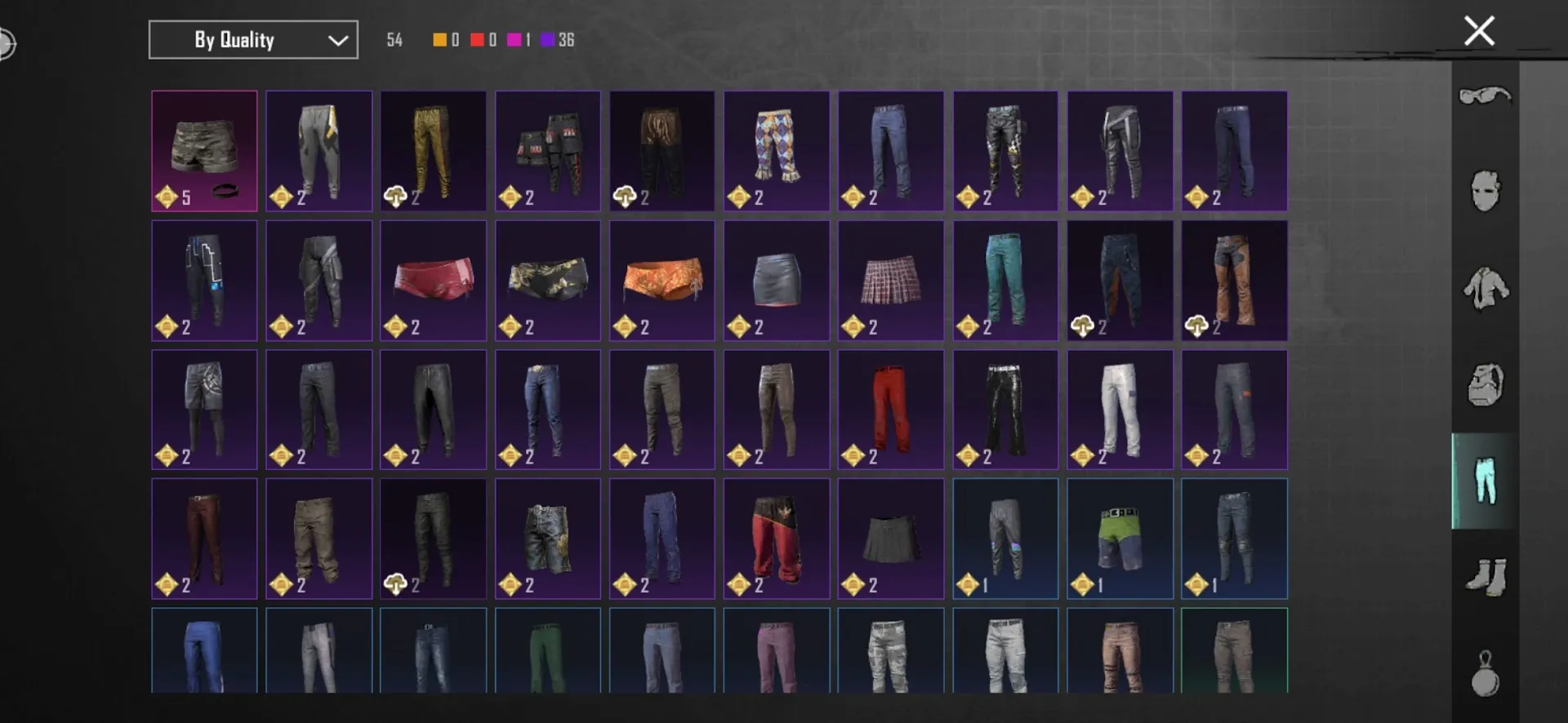 PGM548 Glacier Lv3, M762 8-bit Unicorn Lv3, AKM Hellfire (Kill Effect), Collector Title, Ace, Libra Masked Desert Skins, 6 Mythic Sets 