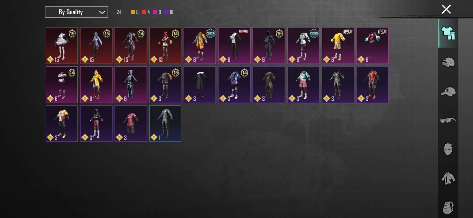 PGM536 Overachiever Title, Ace Dominator Rank, Chow Blaster SCAR-L, Multiple Lv. 14-15 Skins, Unique Cosmetics & Emotes