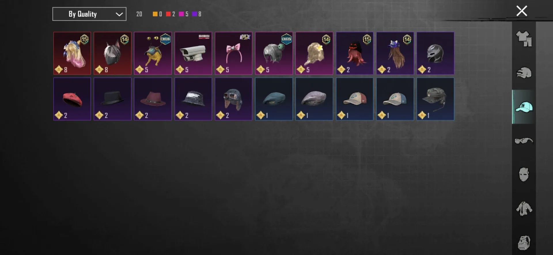 PGM536 Overachiever Title, Ace Dominator Rank, Chow Blaster SCAR-L, Multiple Lv. 14-15 Skins, Unique Cosmetics & Emotes