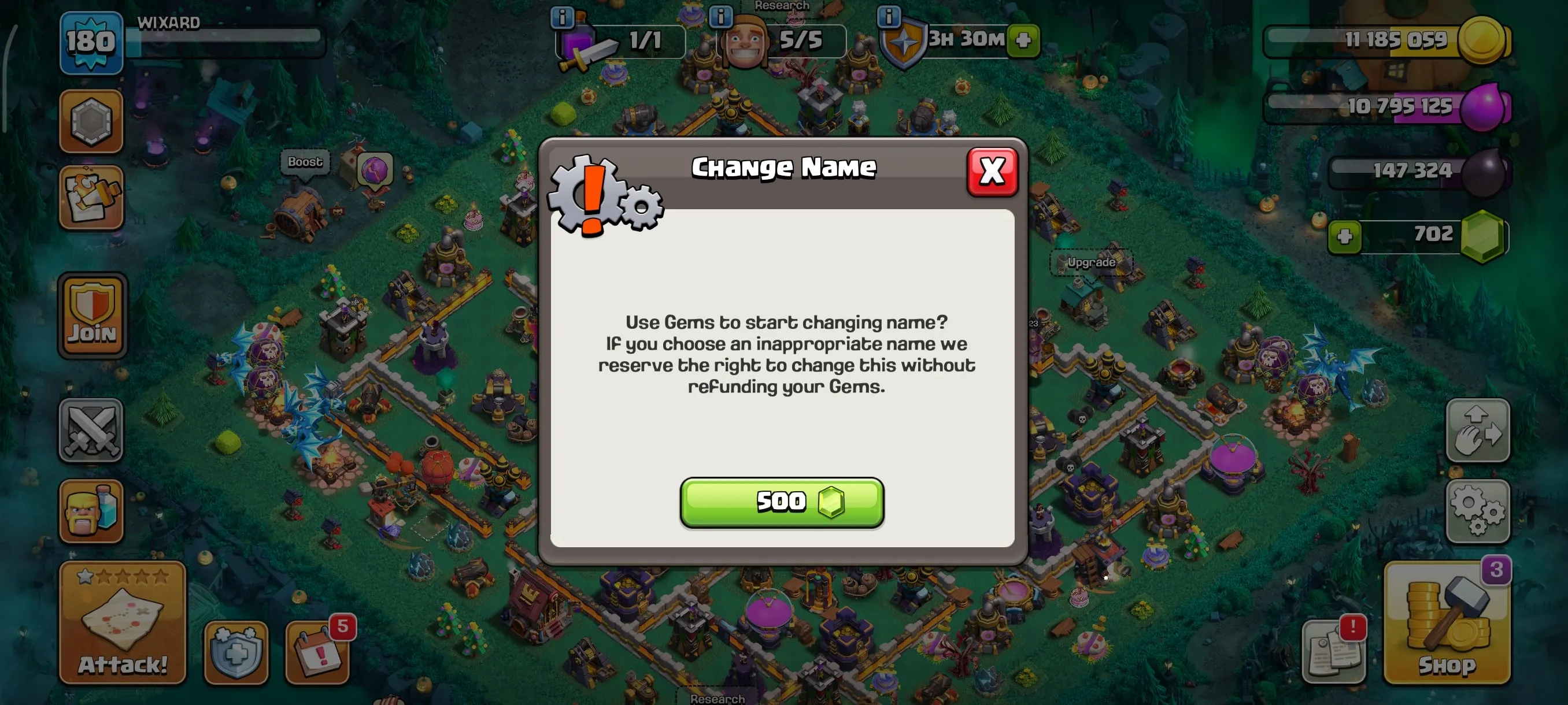 COC185 Max TH15 | 5 Builders | Strong Heroes Pets 