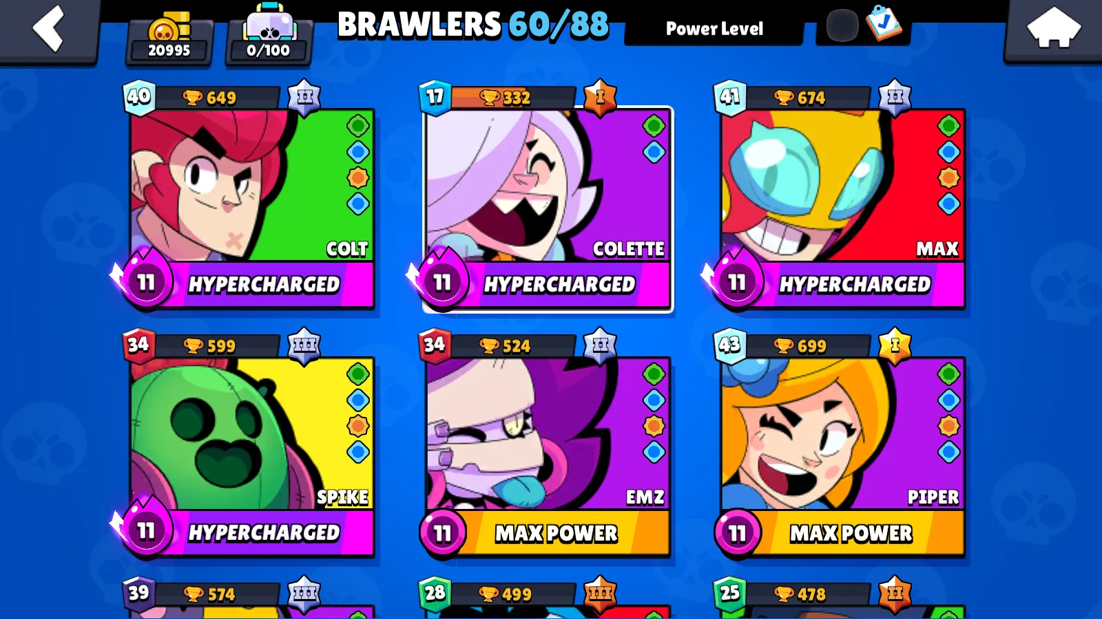 🏆20.995 TROPHY🏆 60 BRAWLERS 💫 60 SKINS 🔥INSTANT DELIVERY 🚚 SEE SCREENSHOTS 💥