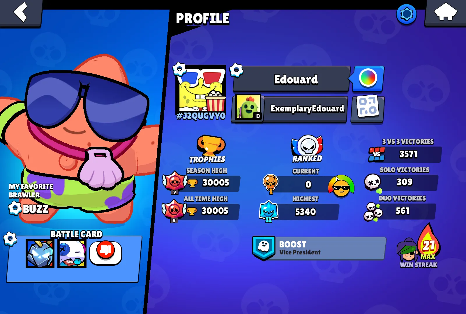 🏆30.005 TROPHY🏆 70 BRAWLERS 💫 103 SKINS 🔥INSTANT DELIVERY 🚚 SEE SCREENSHOTS 💥