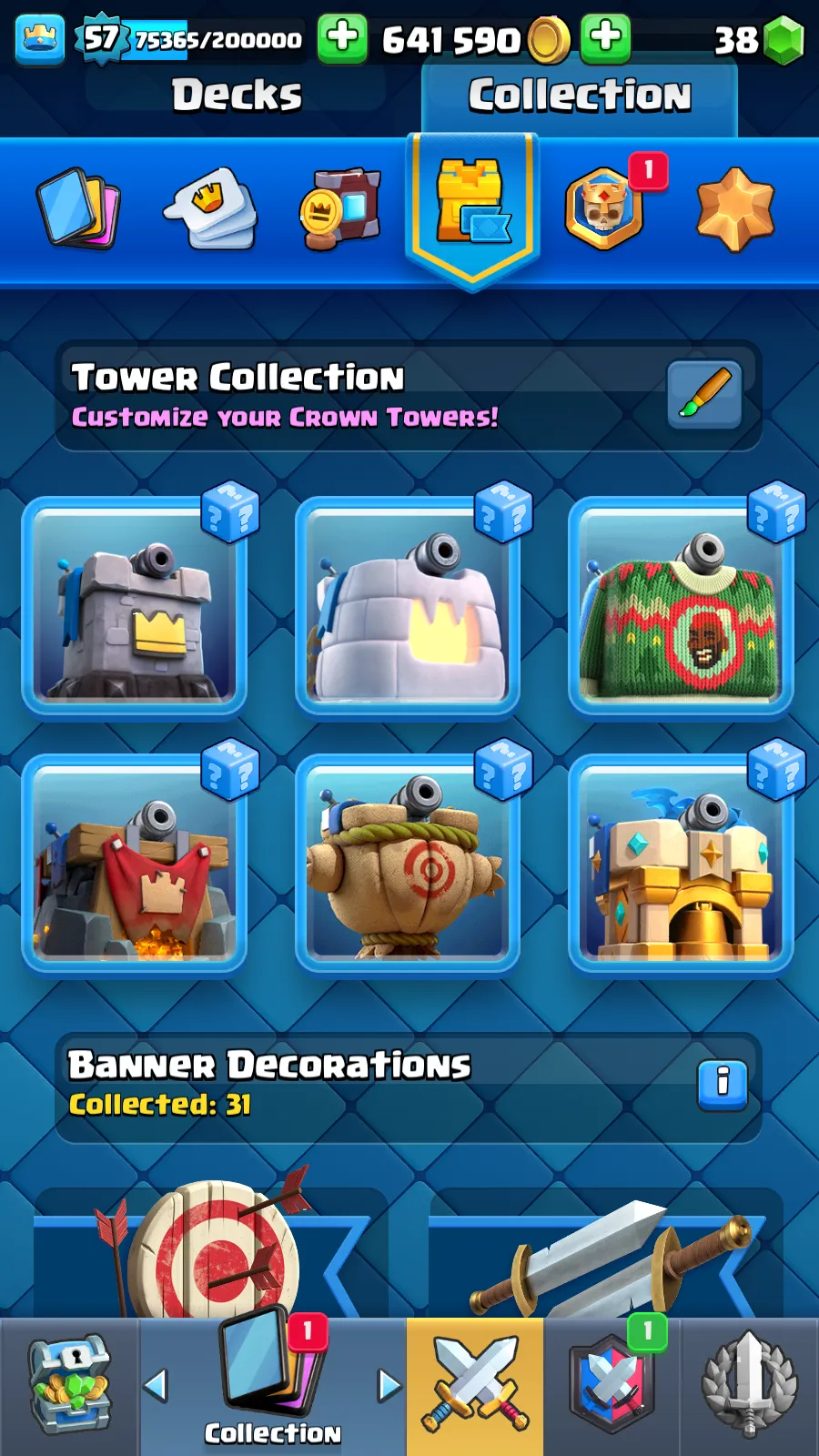 🏆15.000 TROPHIES🏆OWN CLAN💫LVL 57🔥37 MAX CARDS⭐ALL CARDS
