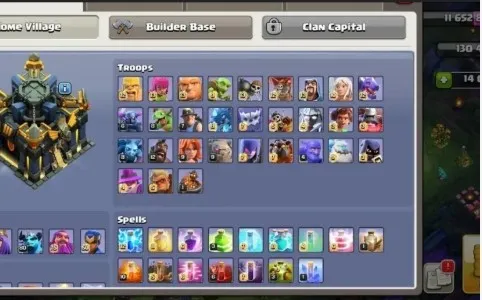 COC506 Town Hall 17 XP 243 Gems 14000 Background High Level Defense Troops Epic Hero Gear Heroes 100 100 75 50 80 Builder Hall 10(G)