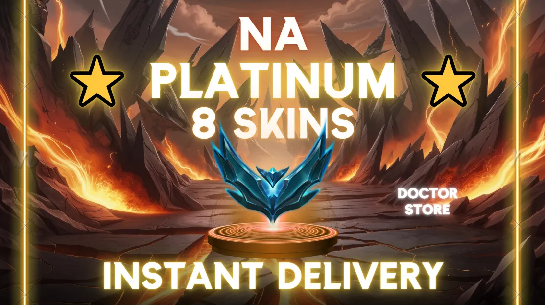 🌎【NA】🌎 PLATINUM ✅ 8 SKINS ✅ 36 CHAMPIONS 🎯 RANKED RESTRICT 🎯