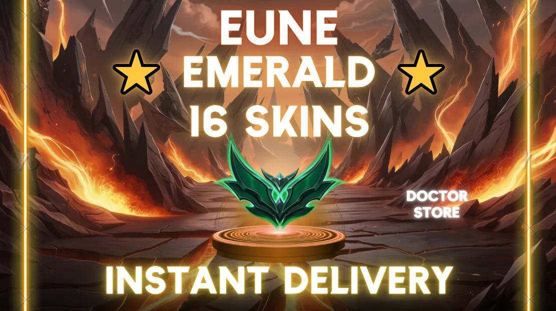 🌎【EUNE】🌎 EMERALD ✅ 16 SKINS ✅ 59 CHAMPIONS ✅