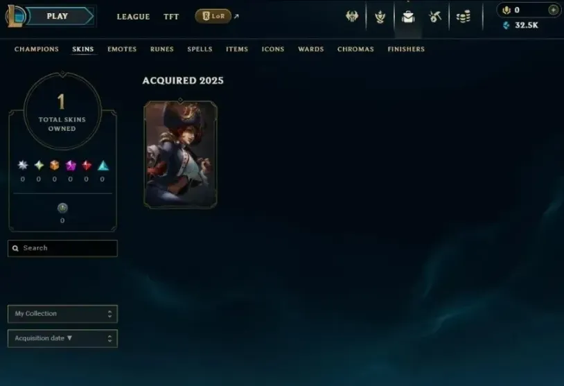 EUNE 💎 NEW SPLIT 💎 BRONZE 2 ✅ 32530 BE ✅ 1 SKIN ❤️ SAFE ACCOUNT ❤️ 💥 INSTANT DELIVERY 💥