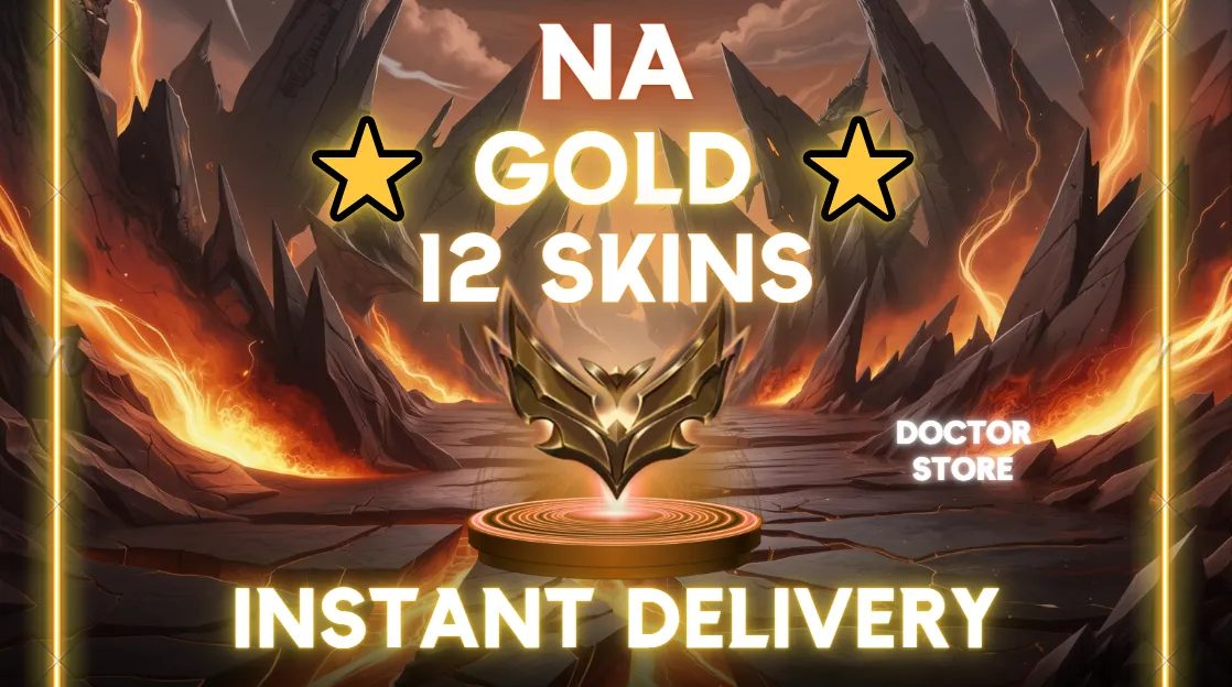 🌎【NA】🌎 GOLD ✅ 12 SKINS ✅ 34 CHAMPIONS ✅