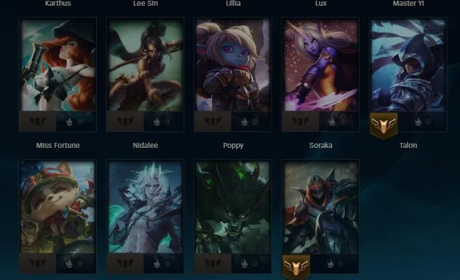 EUW S16 Gold 4 S14 Gold 1 | Champs: 24 | Zap'Maw & Dragonblade Talon | Honor lvl 3 | #96