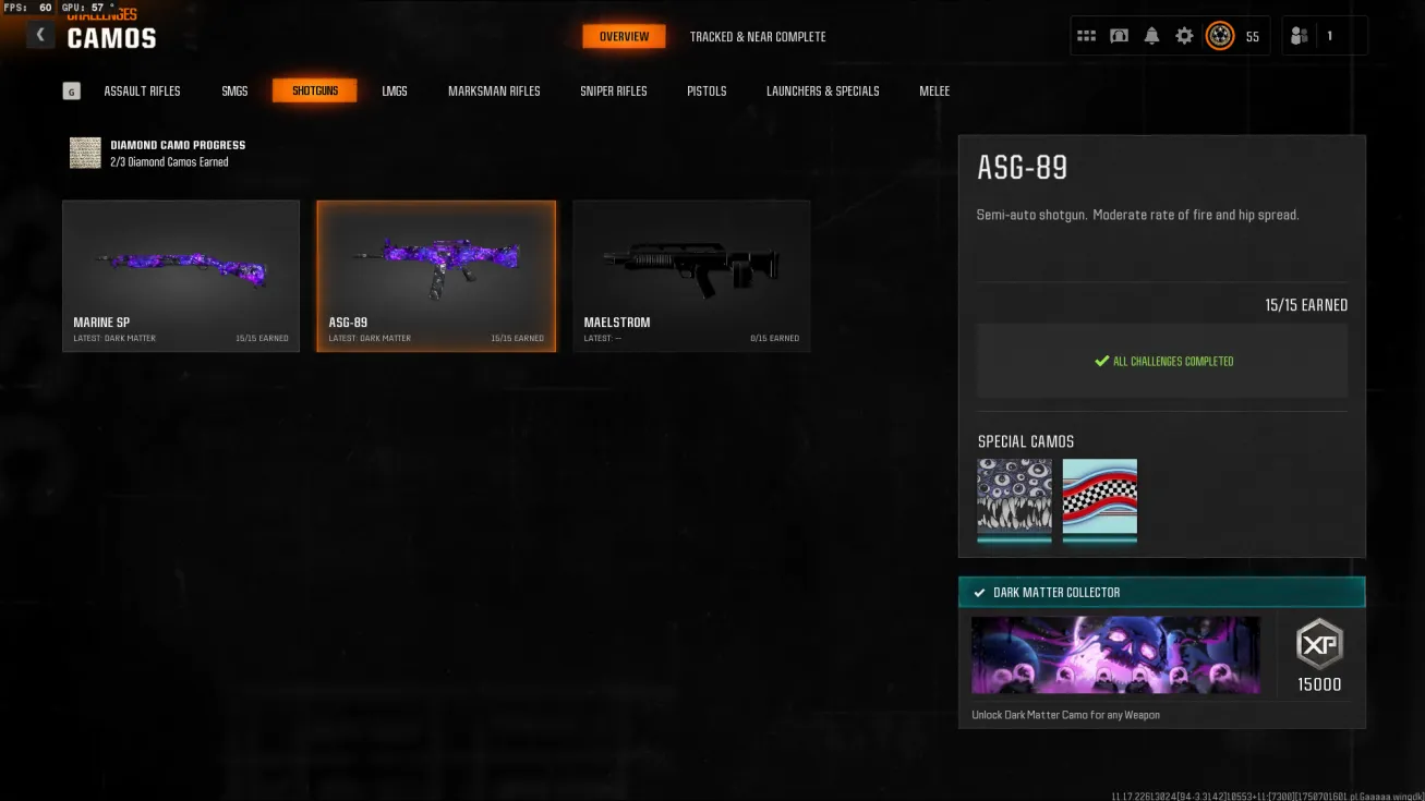 Dark Matter On 33-40 Guns ✨ Level 55 Bo6/Warzone [Handmade]⚡【PC/PS/Xbox】✅ Ranked Ready [✅INSTANT✅]