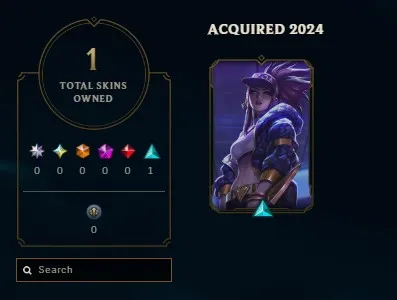 NA S16 Platinum 2 S14 Plaitnum 2 | Emerald 1 MMR | Champs: 39 | BE: 17.5K | K/DA Akali & Project VI  | Honor lvl 3 | #59