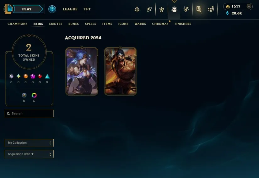 ME S16 Platinum 2 Emerald 1 MMR | BE: 20.6K | 1517 RP | Gladiator Draven & Zombie Brand & Fright Night Trundle | #66