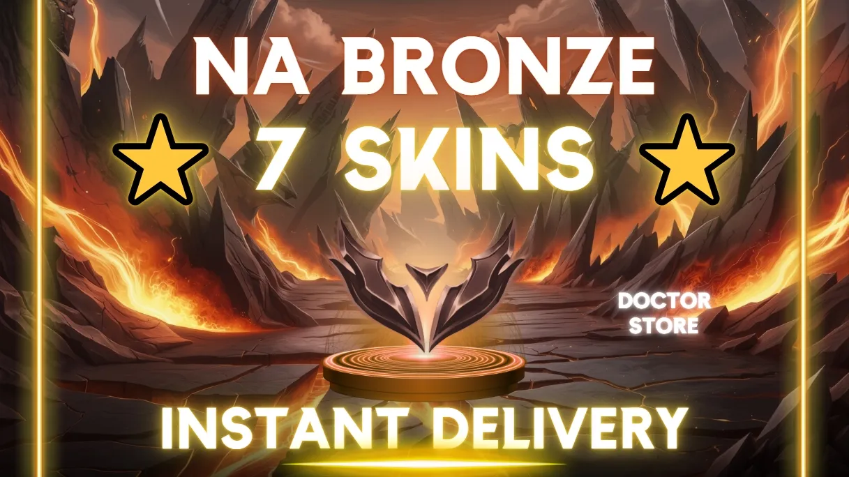 【NA】NEW SPLIT ✅ BRONZE 🏆 7 SKINS ✅ 35 CHAMPIONS ❤️ SAFE ACCOUNT ❤️