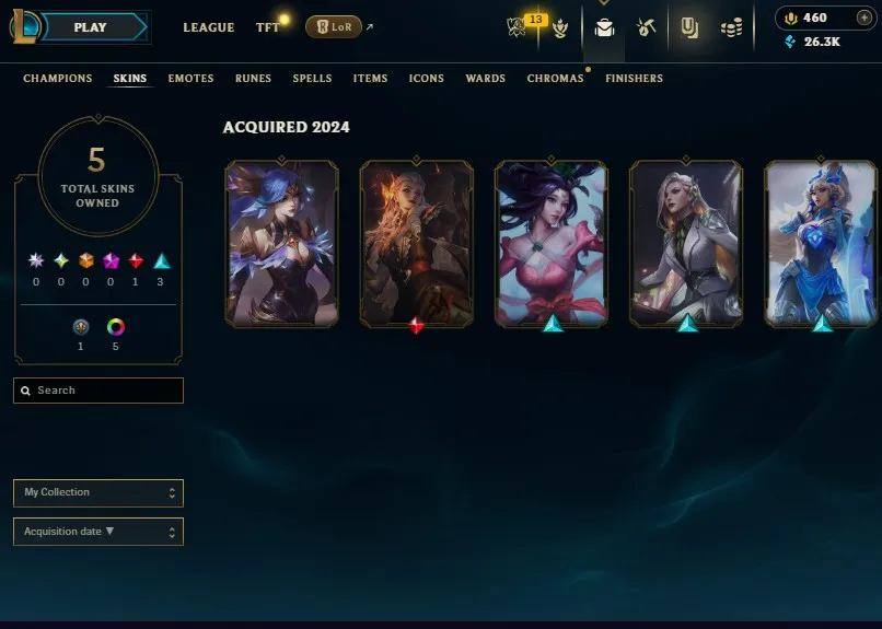 EUW S15 Emerald 4 | Champs: 34 | BE: 26K | 460 RP High Noon Leona | Skins: 6 | Honor lvl 3 | #2