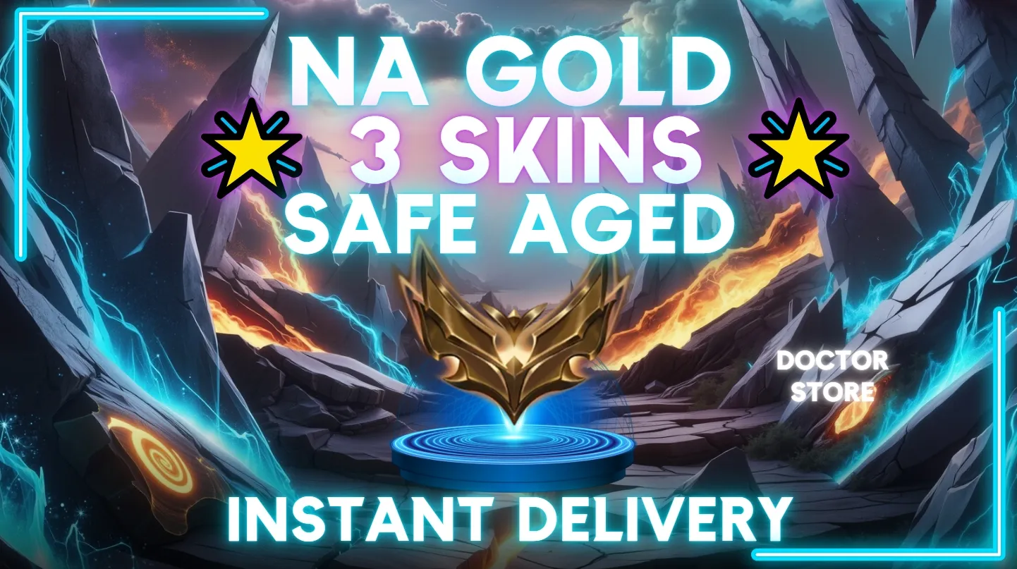 🌎【NA】🌎 GOLD 3 🏆 3 SKINS ❤️ SAFE AGED 2020 ACCOUNT ❤️