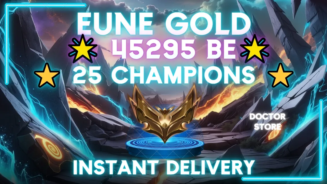 🌎【EUNE】🌎 GOLD ✅ 45295 BE ✅ 25 CHAMPIONS ✅ RANKED RESTRICT