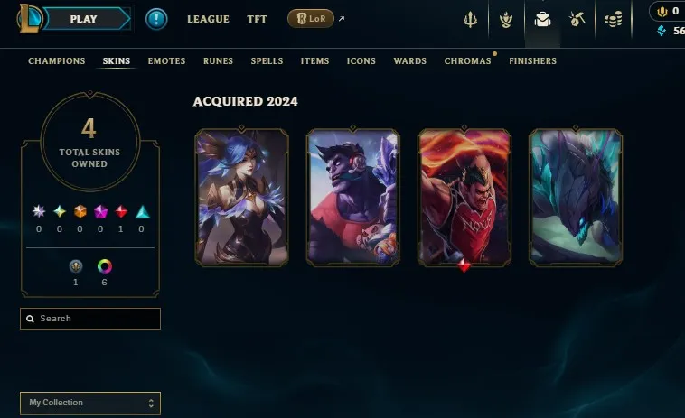 EUNE S14 Diamond 3 S16 Platinum 2 | Champs: 51 | Soul Fighter Samira & Dunkmaster Darius | Skins: 4 + 9 Skins Shards | Honor lvl 3 | #25