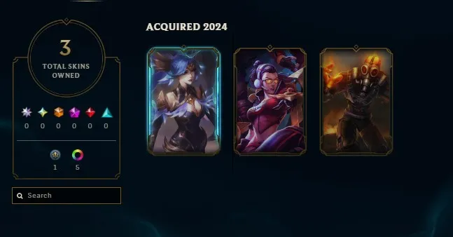EUNE S14 Emerald 4 S16 Gold 1 | Champs: 48 | RP: 305 | 3 Skins + 14 Skin Shards | Honor lvl 3 | #24