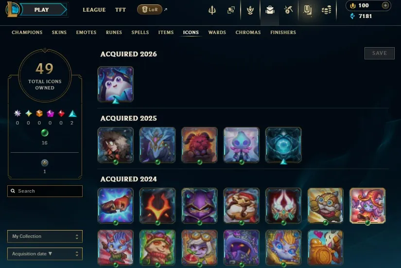 EUW S16 Silver 2 S14 Silver 2 | Champs: 34 | Winterblessed Diana & Shan Hai Scrolls Bard | Honor lvl 3 | #99