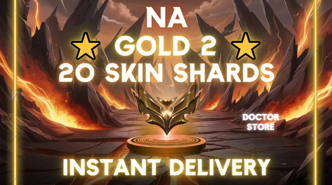 🌎【NA】🌎 GOLD 2 ✅ 20 SKIN SHARDS ✅ 59 CHAMPIONS ✅ AGED ✅