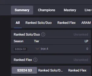 High Quality Safe S14 Iron 4 S15 Iron 4 0 LP Hardstuck| BE: 35600| 0% WR Low MMR | Honor lvl 3 | #12