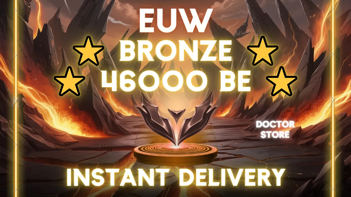 EUW 🌎 BRONZE 🏆 46475 BE ✅ 28 CHAMPIONS ❤️ SAFE ACCOUNT ❤️ INSTANT DELIVERY ✅