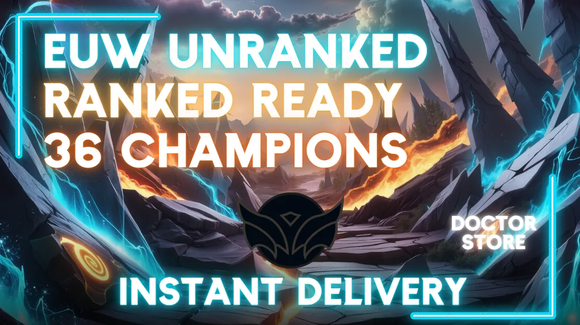 🌎【EUW】🌎 RANKED READY ✅ 36 CHAMPIONS ✅ 35 LVL ✅ UNVERIFIED ✅