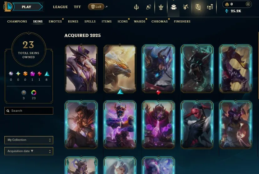 EUW S16 Gold 4 | Champs: 66 | BE: 25.2K | Ann-Sivir-Sary & K/DA All Out Kai'sa & Dawnbringer Yone | Skins: 47 | Honor lvl 5 | #101