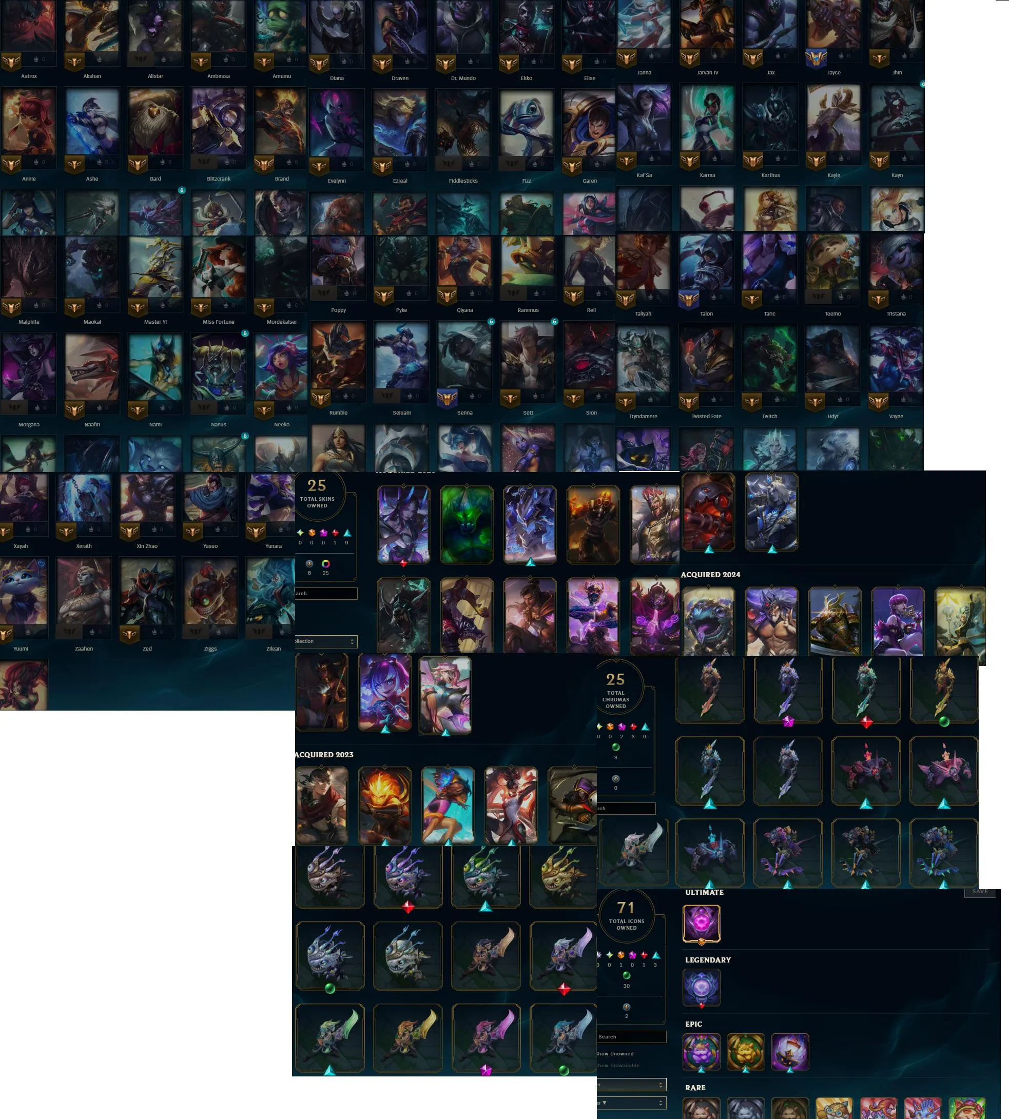 S16🔥LVL97 Grandmaster 400+LP 61%WR Handleveled💎101Champs 25Skins 25Chromas✅Lifetime Ownership Guarantee - Never Taken Back