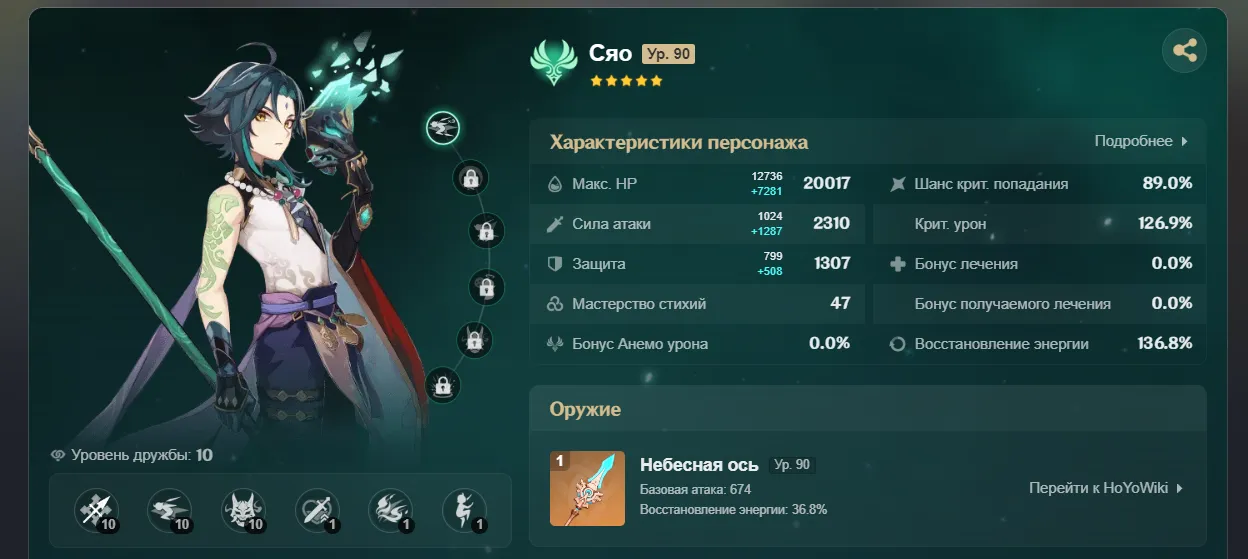 GI1145 High AR 56 Lumine with Xiao, Zhongli, Bennett, Razor, Fischl and 4 Legendary Weapons 