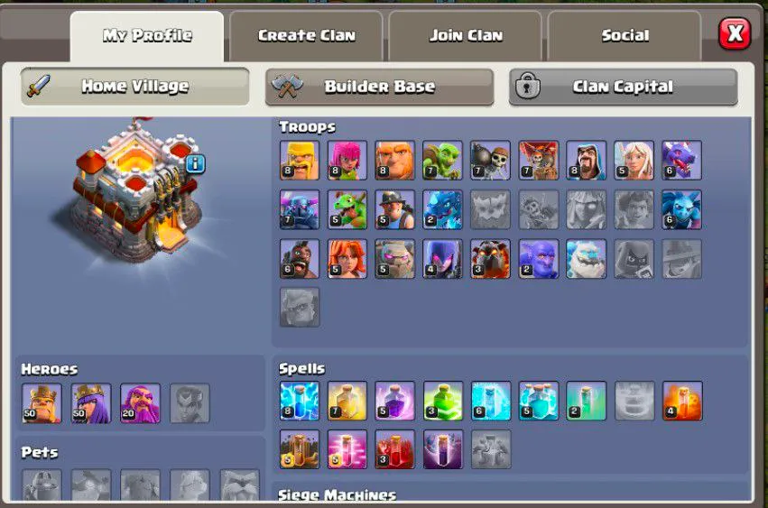 [KS] TH11  | HERO'S 50-50-20 | 9314 GEMS | FIREBALL | 406 RAID ND 691 CWL MEDALS   | LVL 142 |  RENAME AVAILABLE | CHEAP PRICE | SAFE AND SECURED | INSTANT DELIVERY 🚛