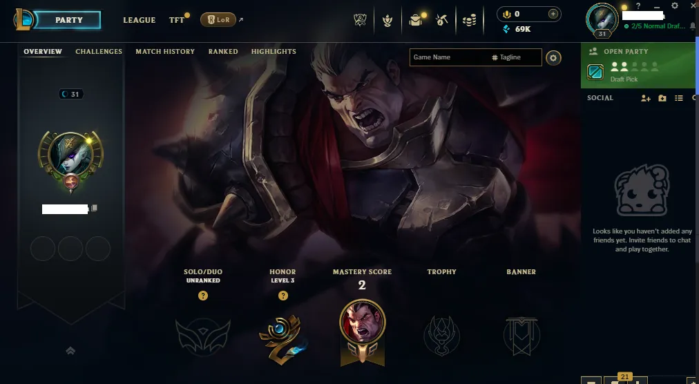 🌎EUW🏆Ranked Ready⭐W10-0L❄️+69K 🔥9 Skins in loot🏆10 Champions 🚀instant delivery✅️