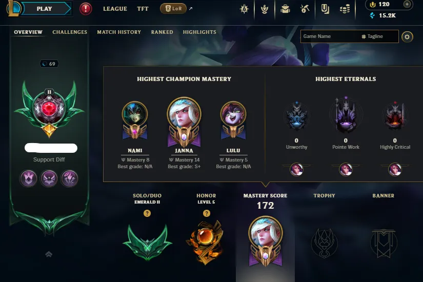 GM Icon+Emote🔥LVL69 Emerald 2 Handleveled💎63Champs 23Skins 15K BE✅Lifetime Ownership Guarantee - Never Taken Back✔️ Recovery info included