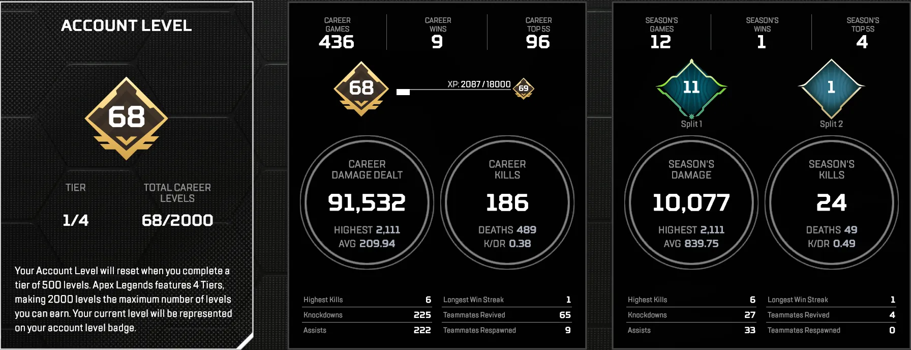 AP707 // 3 Heirloom Wraith Loba Revenant Showstoppers Garra De Lanza Suzuki Twin Blade Energy Reader Rift Walker Bootlegger Problem Solver Dead Curve Cold Steel War Club Death Hammer 68 Lvl Rookie