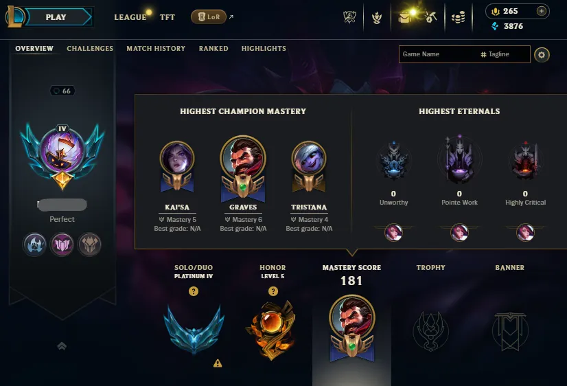 🔥LVL66 Platinum 4 Handleveled💎68Champs 16Skins⭐Name Changeable✅Recovery Info Included – Lifetime Ownership Guarantee