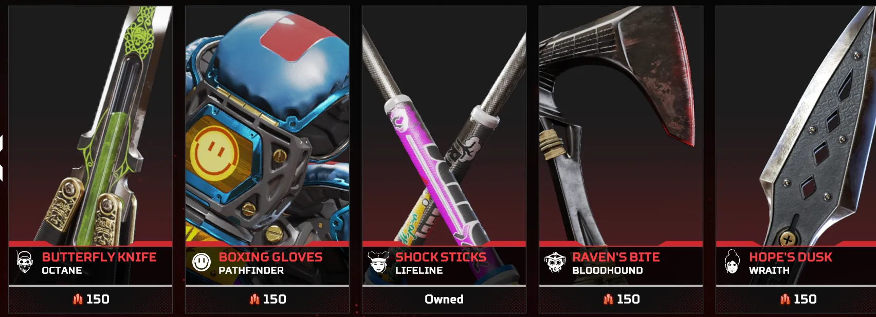 AP705 // Lifeline Relic Heirloom Quake's Dart Butterfly Knife Boxing Gloves Shock Sticks Raven Bite War Machine Healing Huntress Valkyrie Angel City Hustler Fuse Youngblood 57 Lvl Rookie