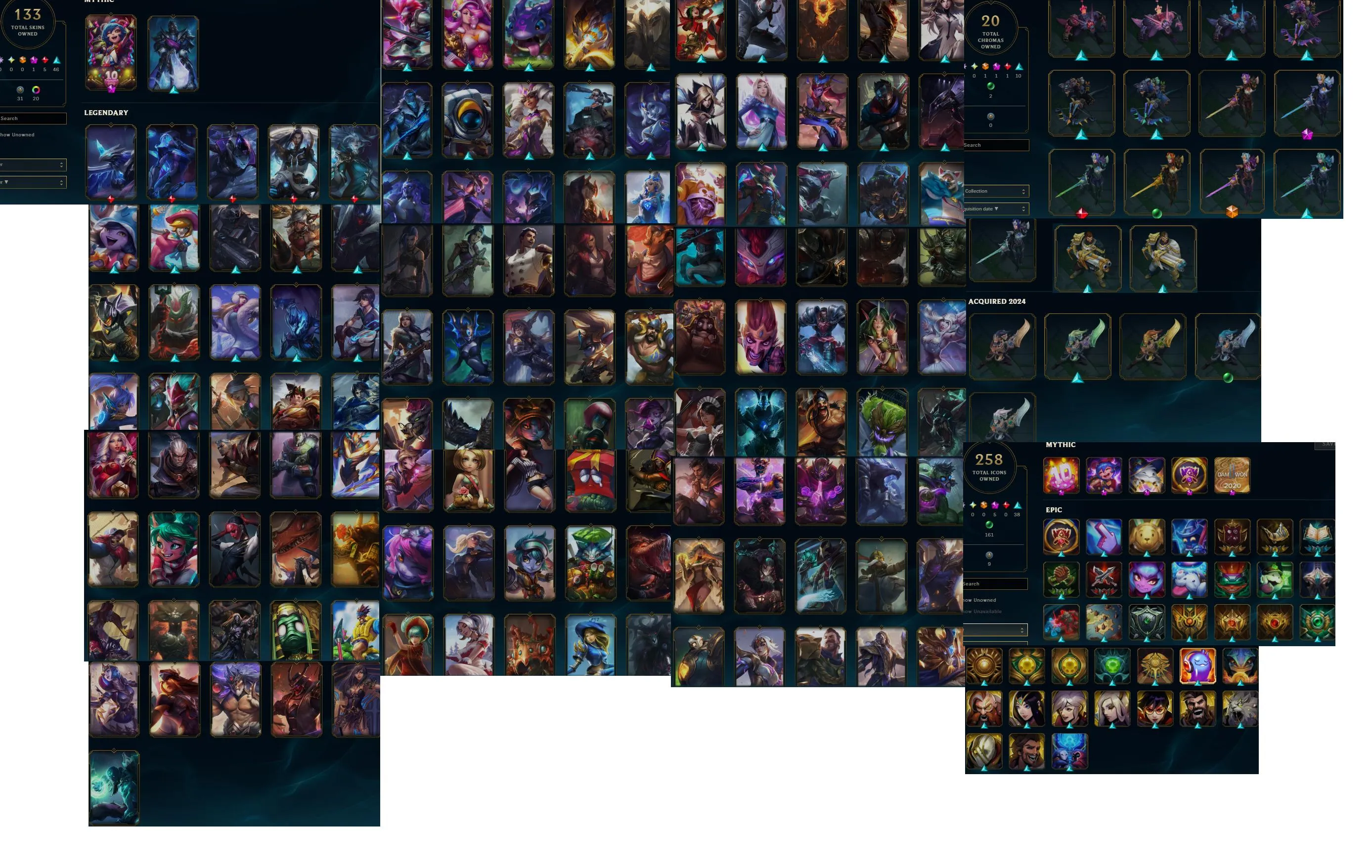 🔥LVL278 Master Handleveled💎172Champs 133Skins⭐Name Changeable🏆Master Rewards✅Lifetime Ownership Guarantee - Never Taken Back