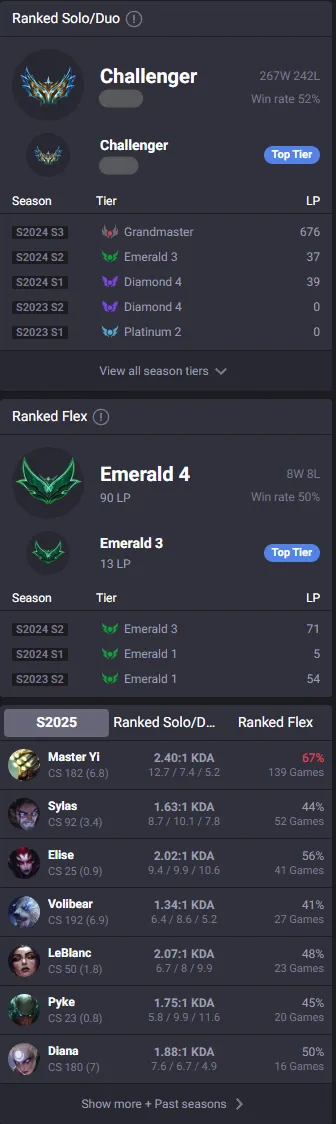 🔥LVL432 Challenger 875LP Handleveled💎172Champs 226Skins 10Mythics 103Chromas✅Lifetime Ownership Guarantee - Never Taken Back