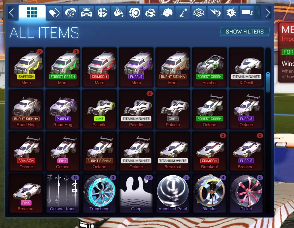 STOCK492  //TW Octane, Fennec, Full Apex Set, Mainframe, Fire God, Shattered, Solar Flare, 263 Exotic Drops