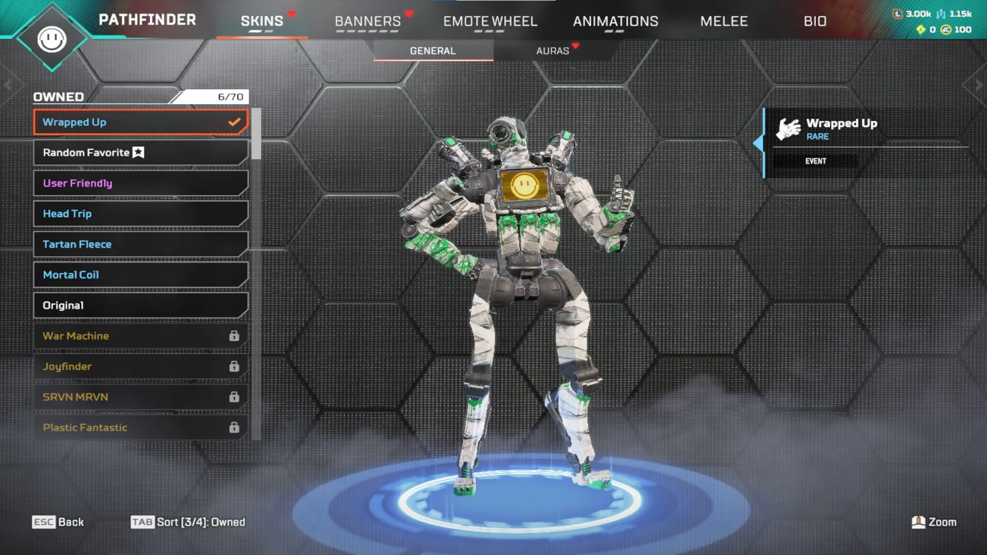 AP641 Bloodhound Axe Relic – Raven’s Bite, Solstice, Organized Anarchy, Wrapped Up, Legendary Weapon Skins