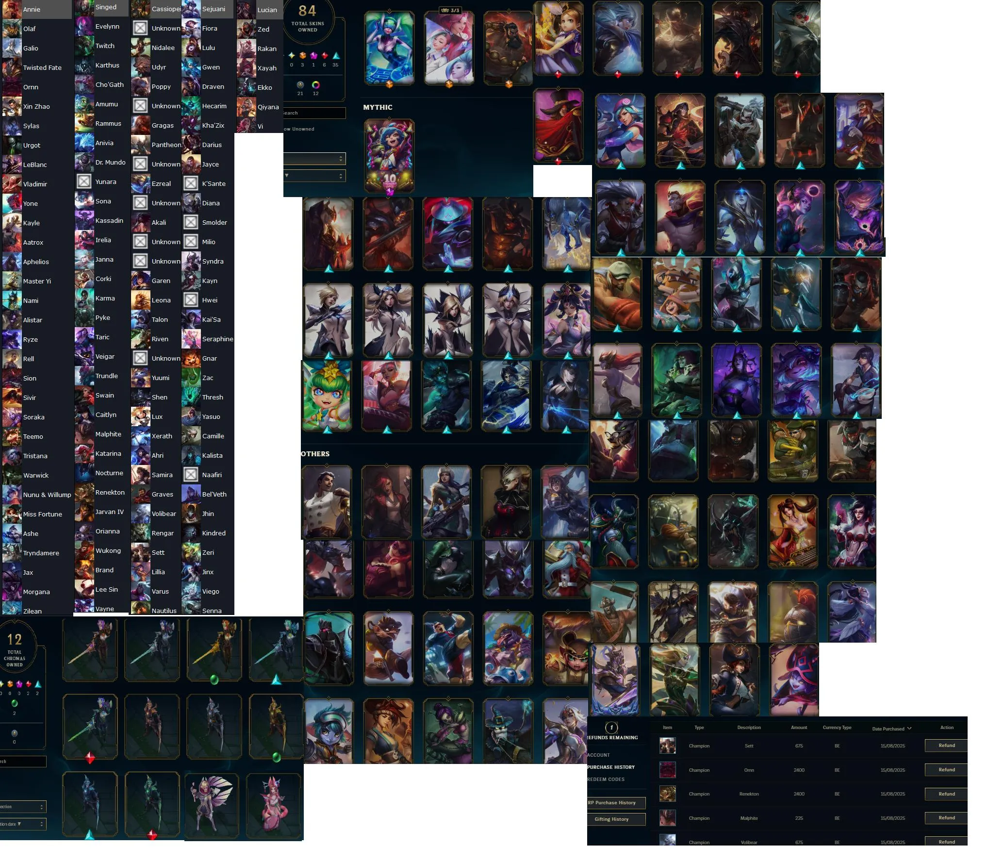 š„LVL241 Emerald 2 59LPš135Champs 86Skinsā
Lifetime Ownership Guarantee - Never Taken BackāName ChangeablešEmerald Rewards