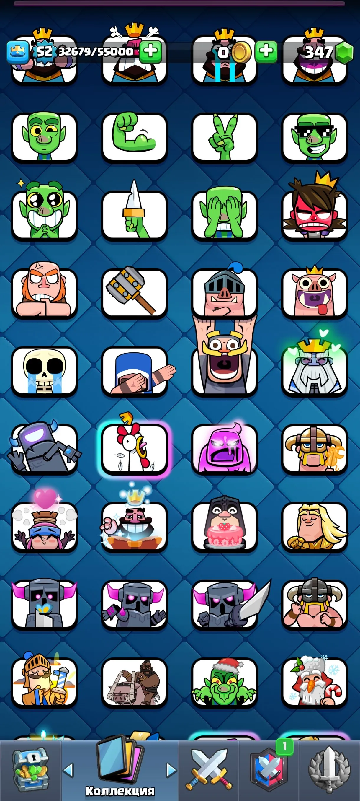 CR615 52 King Level Arena 24 9500 Trophies 121 Cards 21 Legendaries 63 Pins Pig 12 Evo+2 Shard 5 Towers X-Bow Main Deck L15 Max L12 Min Free Name Change