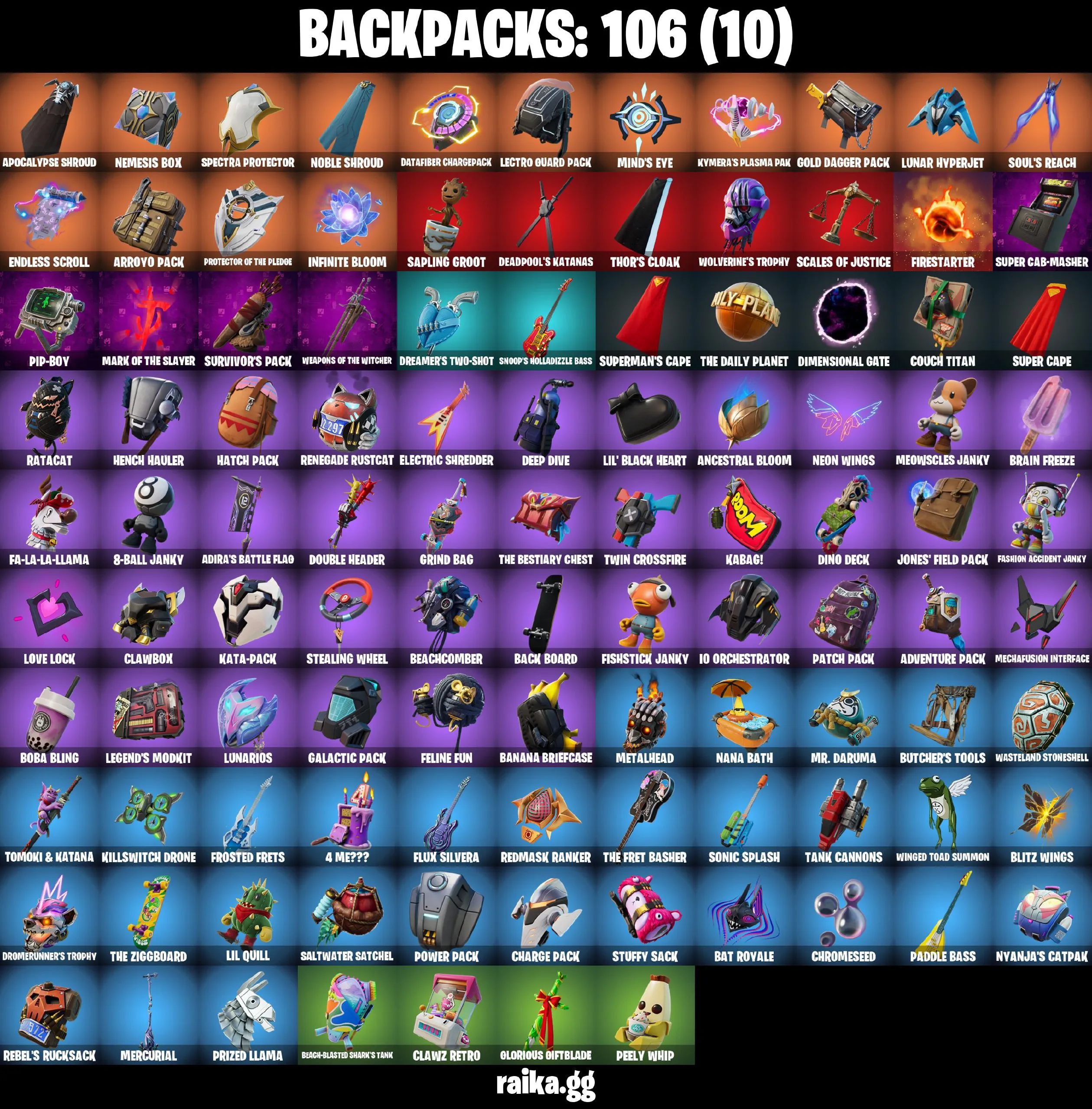 🔥65 skins🔥Lara Croft🔥Chun-Li🔥Reaper🔥Midas🔥Deadpool🔥Spectra Knight🔥Goku Black🔥Agent Peely🔥Meowscles🔥Renegade Lynx
