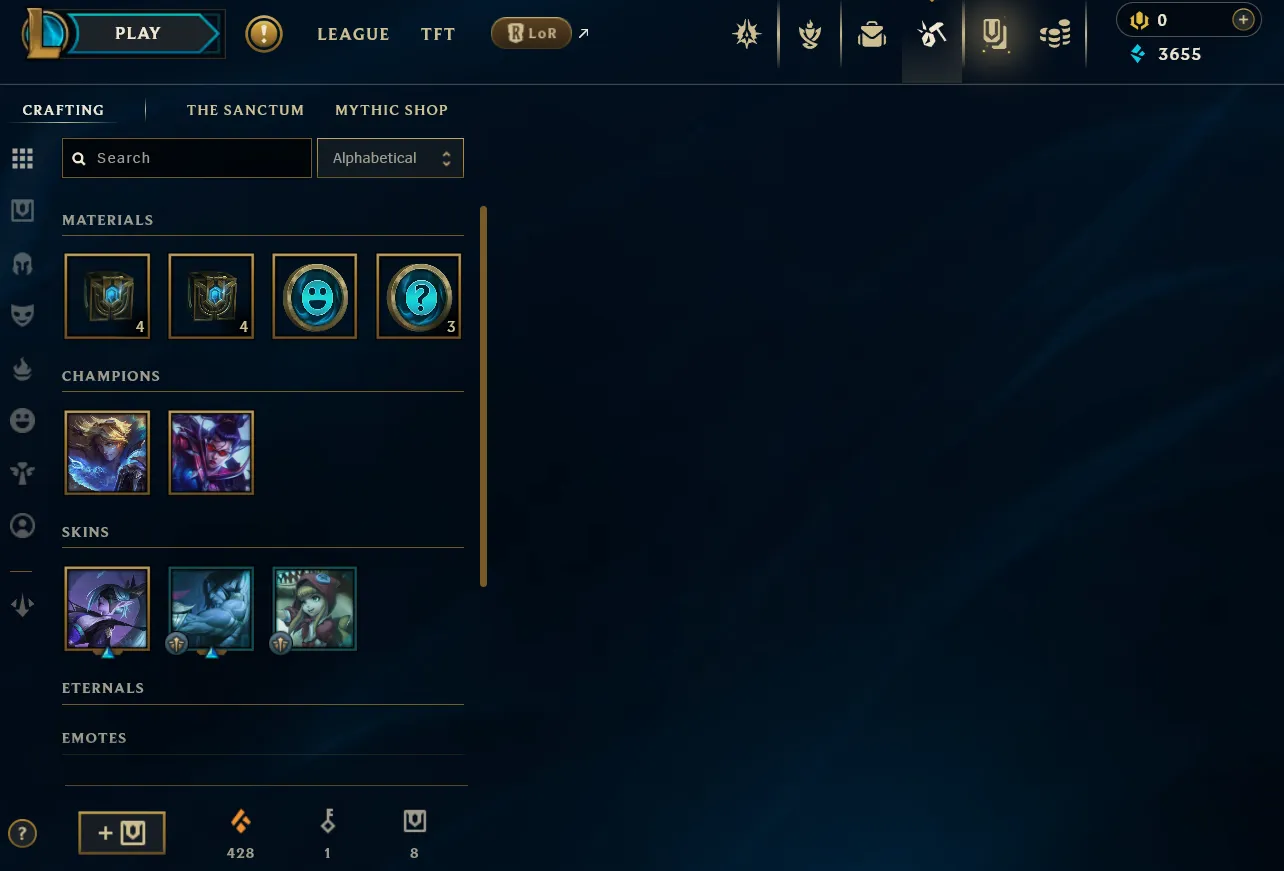 EUW 🔱 EMERALD 4 🔱 GOOD LP GAINS 🔱 JG/MID MAIN 🔱 1 SKIN 🔱 VANGUARD SAFE 🔱 Unverified Mail 🔱 Handleveled 🔱